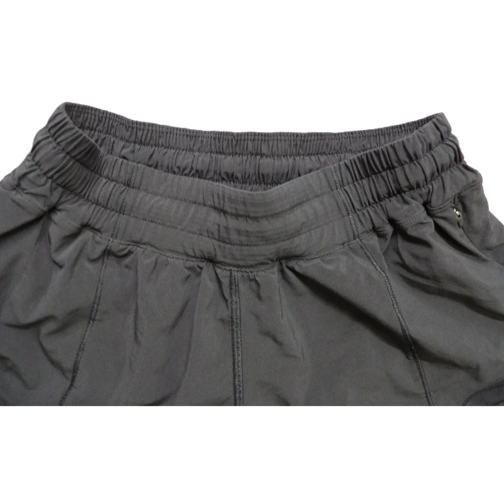 Lululemon Tracker Short Athletics Activewears Workout Running Mesh Women 4 Black